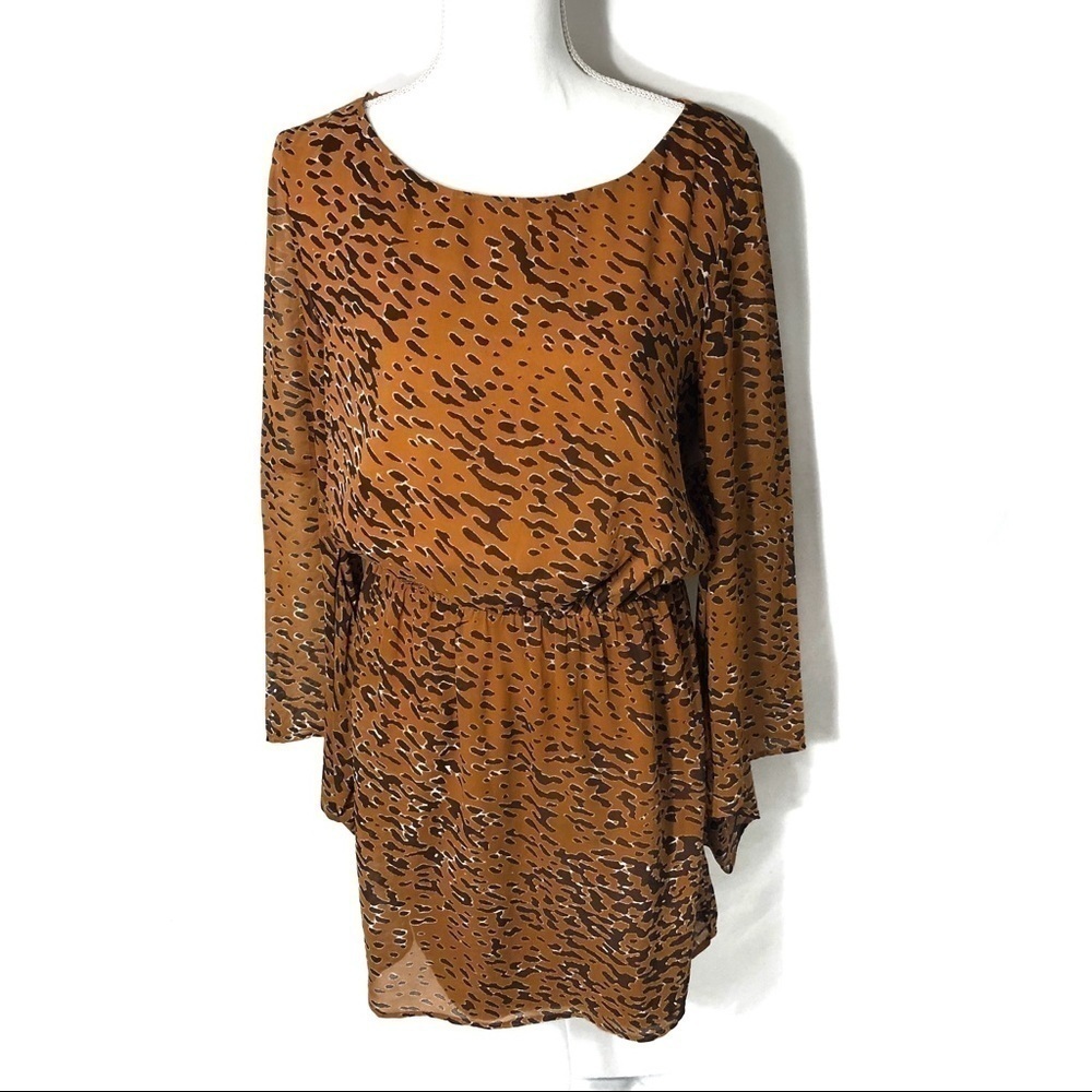 Walter Baker Animal Print Dress Small Women’s Midi